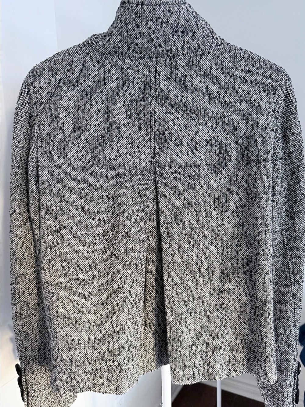 mac & jac Black and White Tweed Button-Front Jacket - Picture 16 of 16
